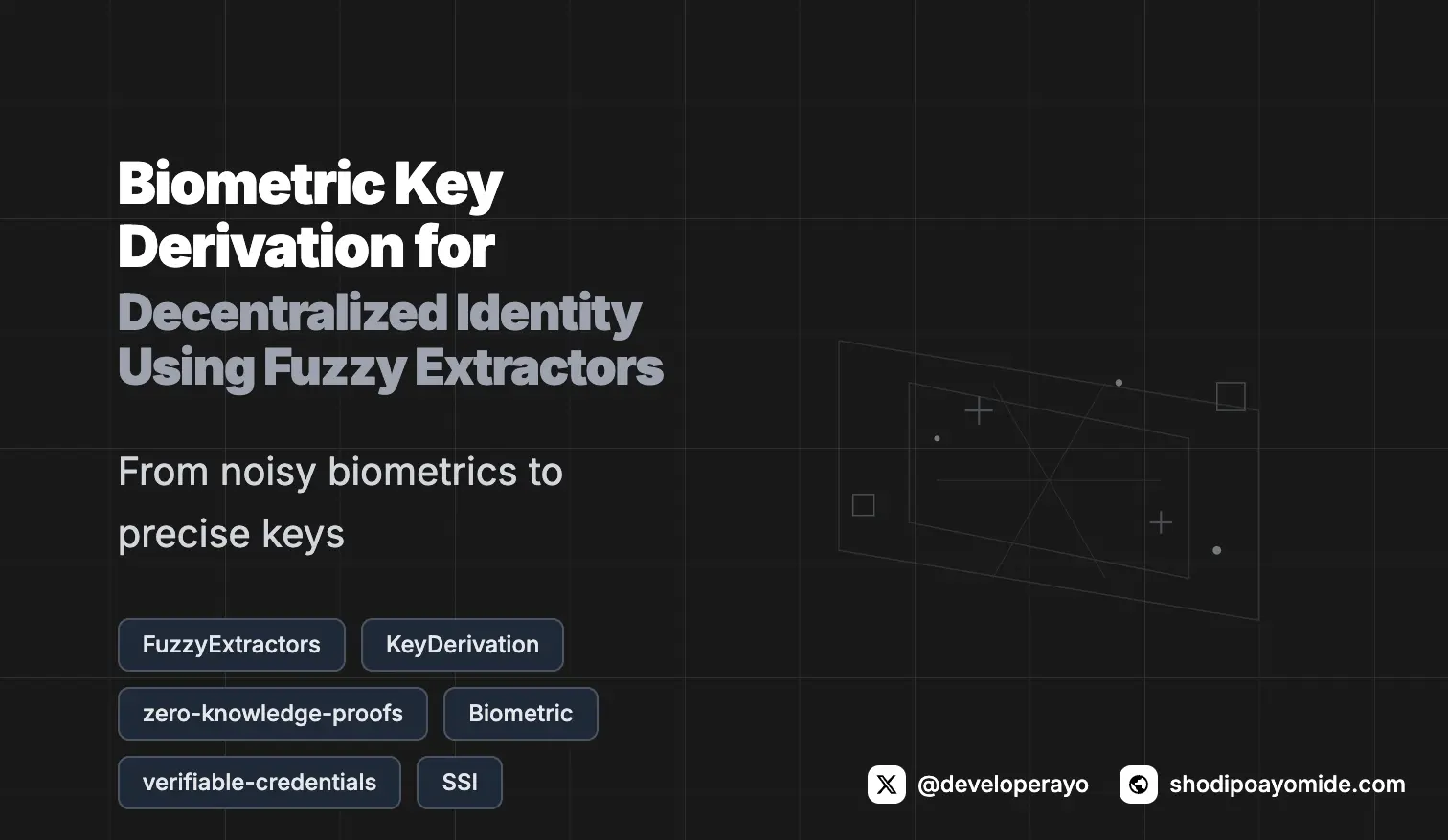 Biometric-Bound Key Derivation for DID Using Fuzzy Extractors