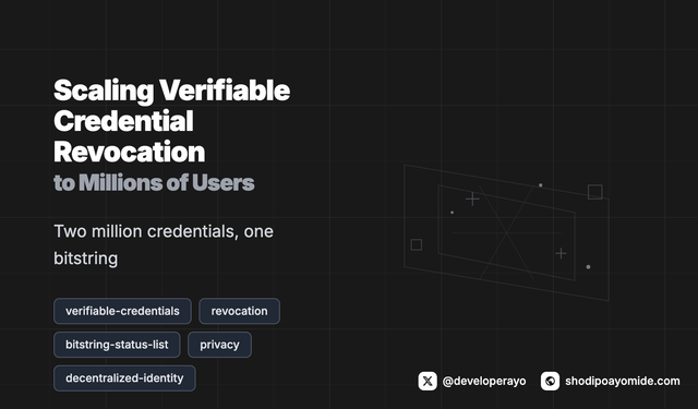 Scaling Verifiable Credential Revocation to Millions of Users